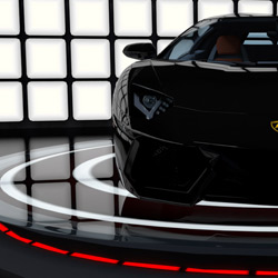 Lamborghini Aventador - 3D Illustration