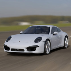 Porsche and lambo Race - 3D Illustration