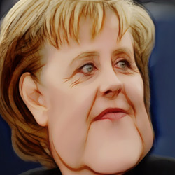 Angela Merkel - 2D Illustration